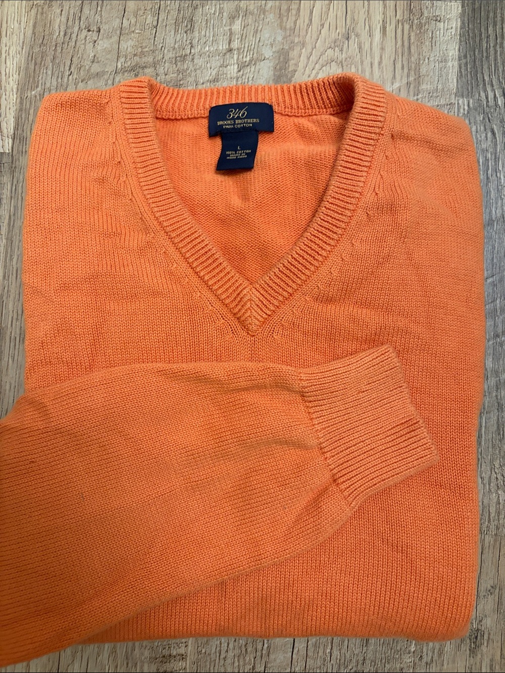 Brooks Brothers Men's V-Neck Sweater Large
